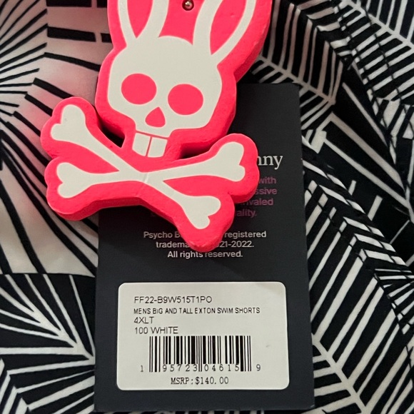 Psycho bunny size 4x swim shorts - Picture 2 of 2